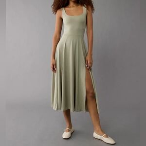 AE Scoop Neck Midi Dress